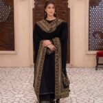 Black Mystique Luxury Embroidered Suit for Women